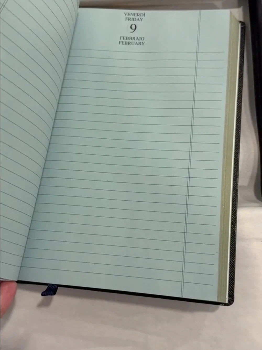 Prada Black Textured Leather Journal New Complete with Gift Box